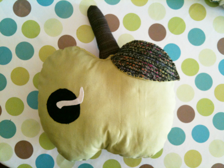 coussin pomme