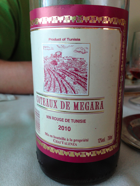 vin rouge Côteaux de Megara